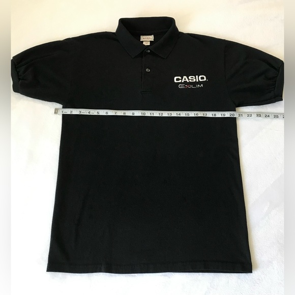 Vintage Casio Rare Promotional ANVIL Brand Polo Shirt Mens Size Medium - Picture 6 of 6